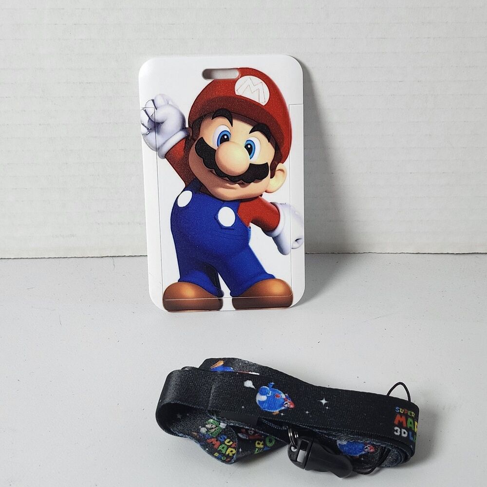 Super Mario ID Badge Holder And Lanyard